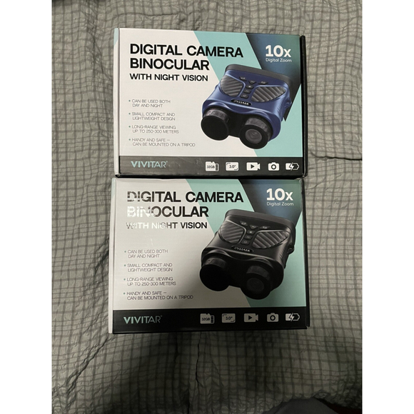Digital Camera Binocular w/Night Vision 10x Digital Zoom 40m Picture Vivitar